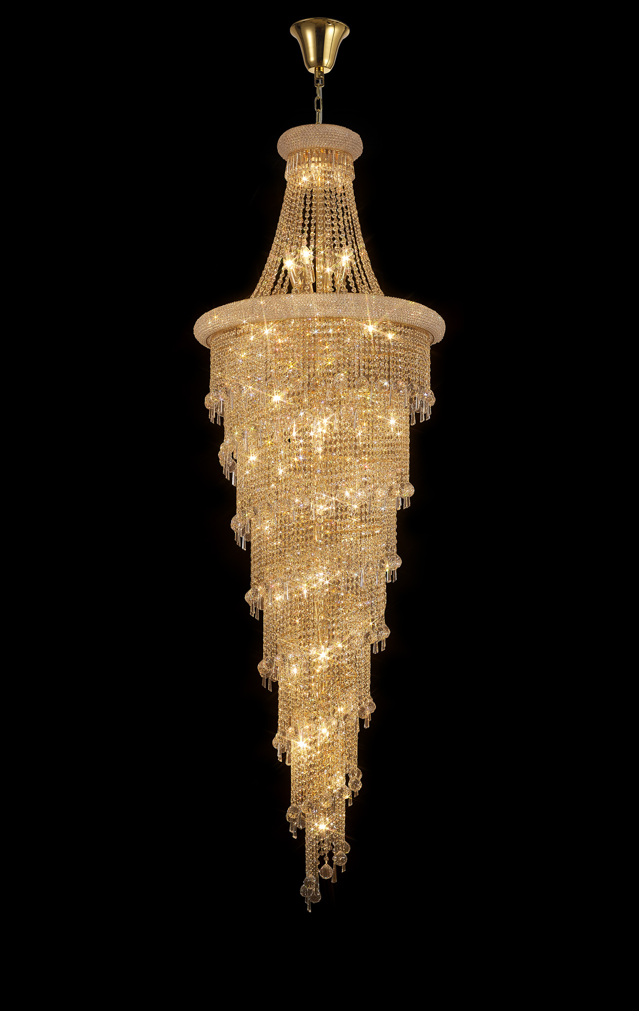 IL32117  Alexandra Crystal Chandelier 49 Light (44.65kg) Gold